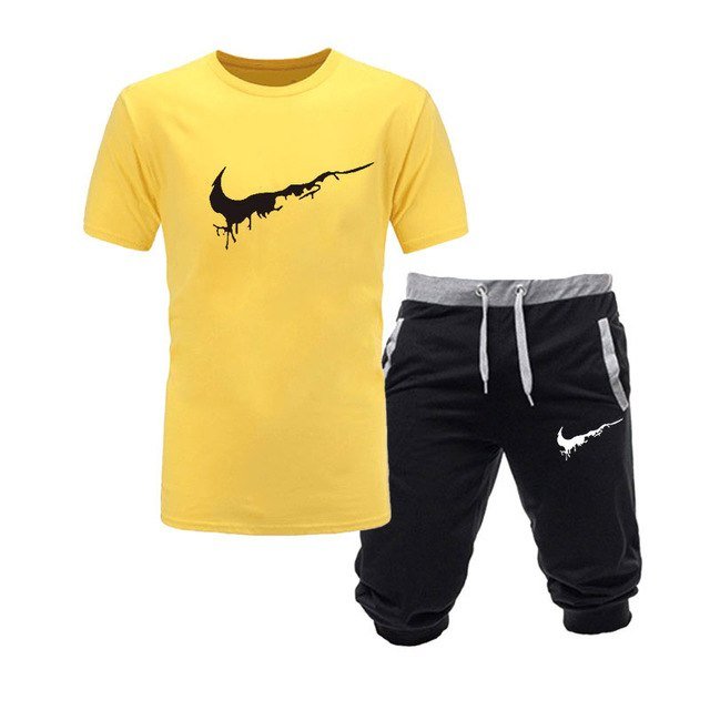 Two Pieces Sets T Shirts+Shorts Suit Men Summer Tops Tees Fashion Tshirt High Quality Men Clothing Two Pieces Sets T Shirts+Shorts Suit Men Summer Tops Tees Fashion Tshirt High Quality Men Clothing Foreverking