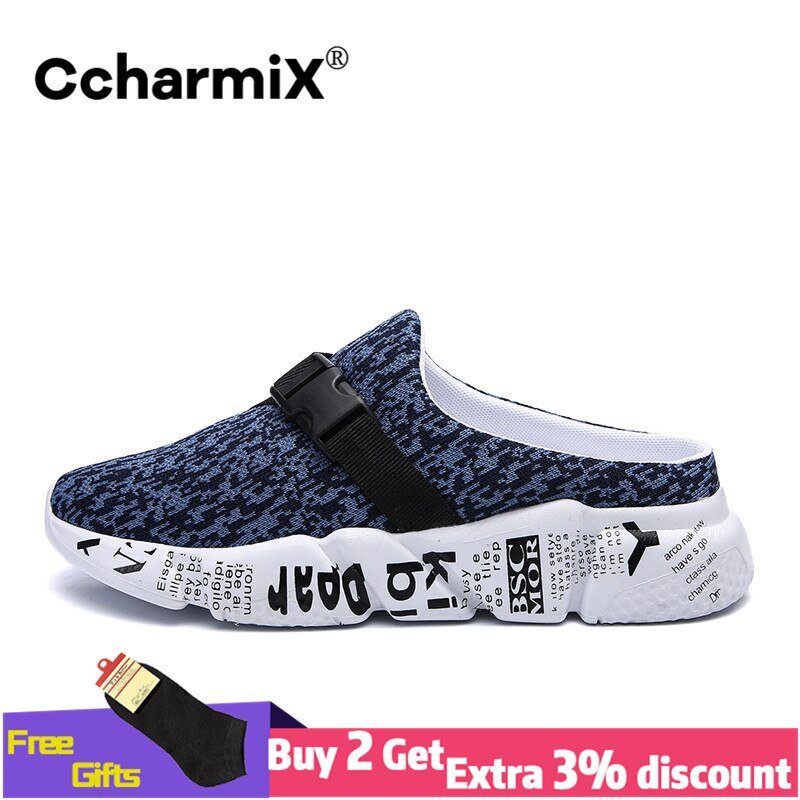 Large Size Men Slippers High Quality Summer Breathable Outdoor Mens Half Slippers Camo Fashion Trend Shoes Sport Sandals Male