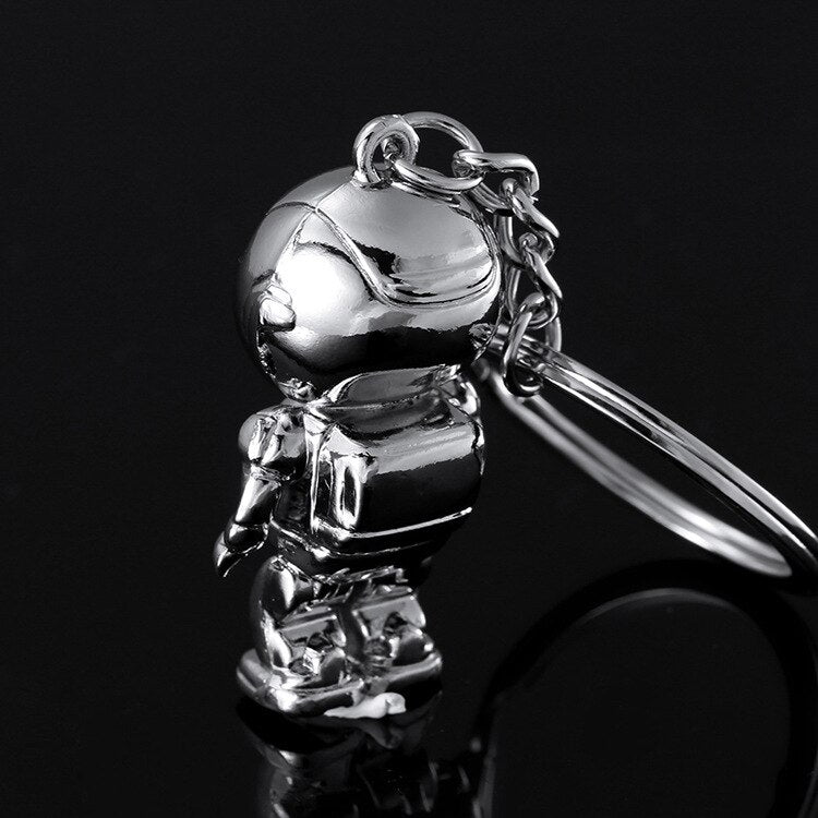 Wholesale Fashion Trinkets Silver Alloy KeyChain Personality Metal Robot Model Car Key Chains Free Shipping The Best Gift