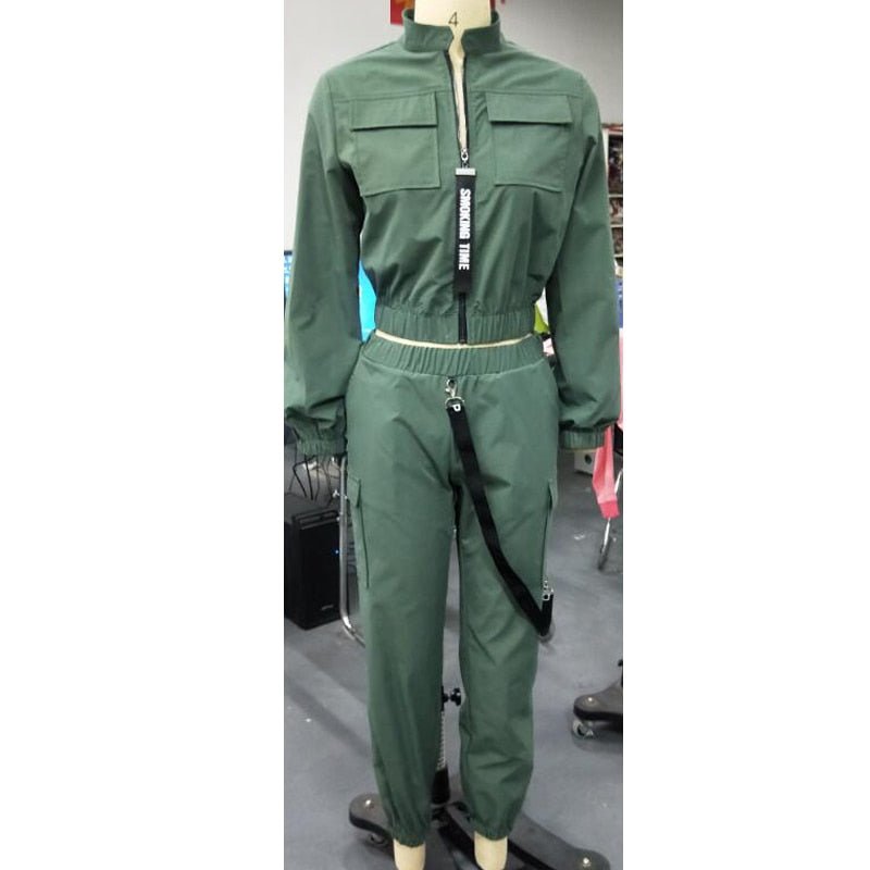 Long Sleeve Zipper Tops&women Pants Streetwear Track Suit Casual Women Set 2 Pieces