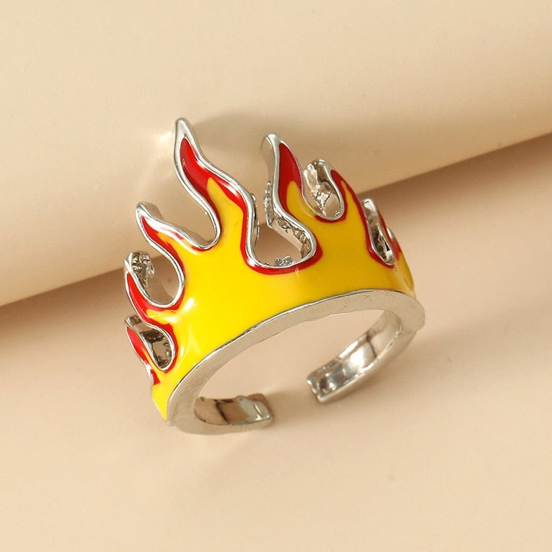 Opening Rings for Women Metal Charms Vintage Punk Friendship Rings