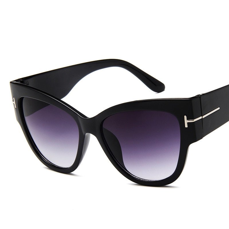DCM Newest Cat Eye Women Sunglasses Female Gradient Points Fashion Brand Designer Sun Glasses Big Oculos feminino de sol UV400
