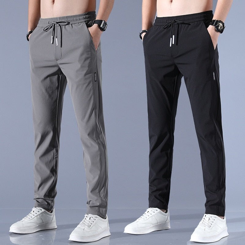 Men&#39;s Trousers Spring Summer Casual Solid Breathable Slim Straight Pants Male Joggers Thin Quick Dry Sweatpants Sports Pants Men&#39;s Trousers Spring Summer Casual Solid Breathable Slim Straight Pants Male Joggers Thin Quick Dry Sweatpants Sports Pants Foreverking