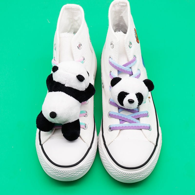 Cute Cartoon Panda Plush Doll Sneakers Charms Cute Cartoon Panda Plush Doll Sneakers Charms for Converse Fashion Accessories Charms Shoes Decorations Foreverking