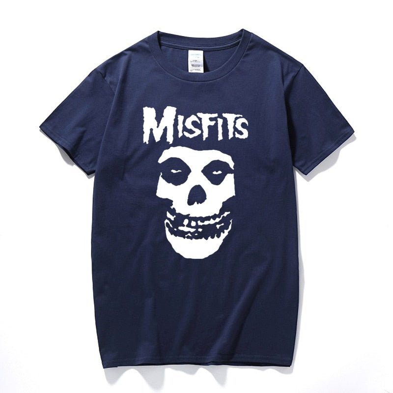 new men&#39;s hip-hop punk skull misfits brand cotton short-sleeve T-shirt marve new men&#39;s hip-hop punk skull misfits brand cotton short-sleeve T-shirt marve Foreverking