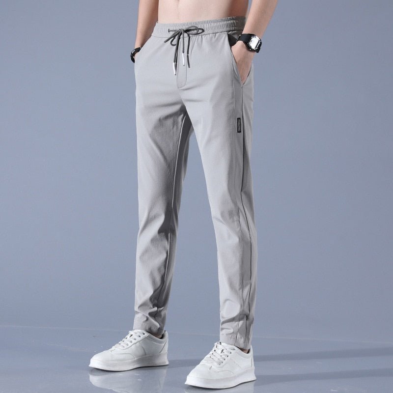 Men&#39;s Trousers Spring Summer Casual Solid Breathable Slim Straight Pants Male Joggers Thin Quick Dry Sweatpants Sports Pants Men&#39;s Trousers Spring Summer Casual Solid Breathable Slim Straight Pants Male Joggers Thin Quick Dry Sweatpants Sports Pants Foreverking