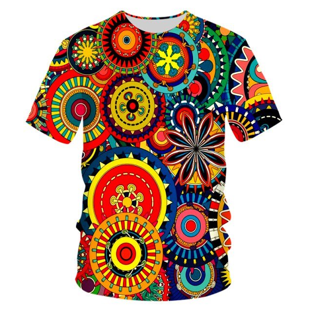 Trippy Summer Top Fashion Clothes Hip Hop Printed Elephant Psychedelic Tees freeshipping - Foreverking