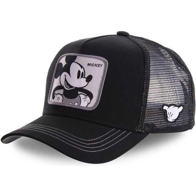 New Brand Anime Cartoon Mickey DONALD Duck Snapback Cotton Baseball Cap Men Women Hip Hop Dad Mesh Hat Trucker Hat Dropshipping freeshipping - Foreverking