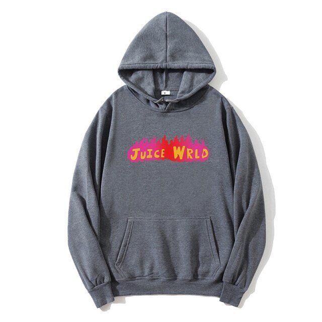 2022 Explosion Red Flame J UICEWrld Hooded Sweatshirt Juice Wrld Juice Wrld Juicewrld Trap Rap Rainbow Trouble Juice World freeshipping - Foreverking