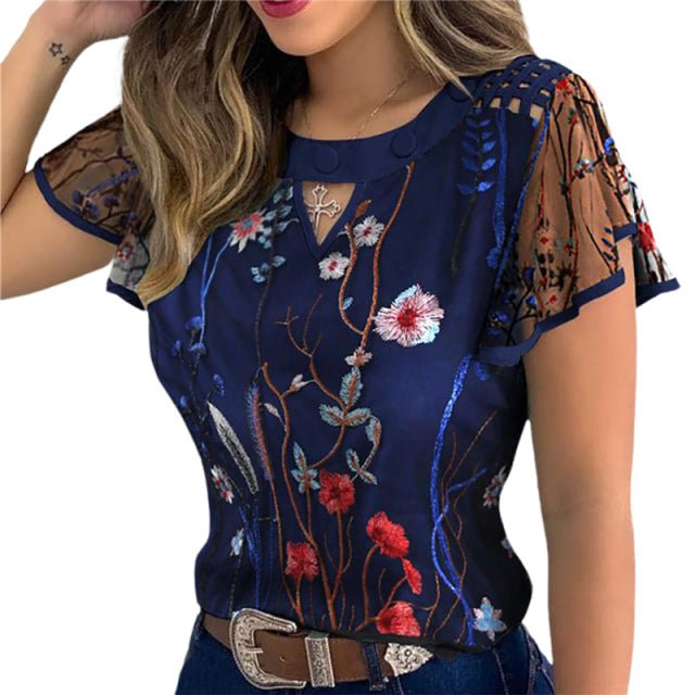 4 Styles Sexy Women Ladies Ruffle Sleeve Tops Pullover Dot Polk Embroidery Floral Print Blouse OL Casual Chiffon Jumper Tee 4 Styles Sexy Women Ladies Ruffle Sleeve Tops Pullover Dot Polk Embroidery Floral Print Blouse OL Casual Chiffon Jumper Tee Foreverking