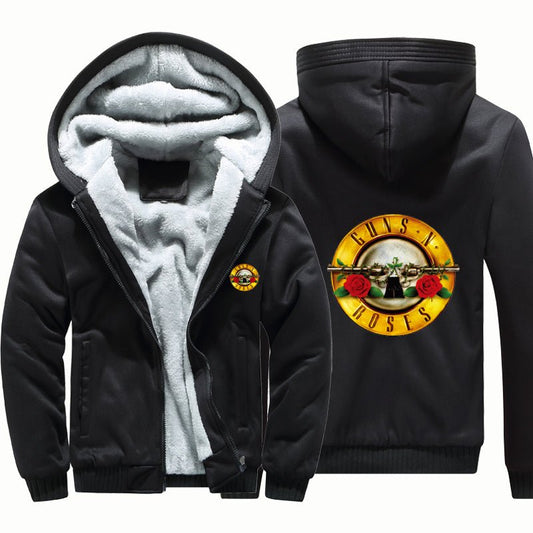 GUNS and Roses rock band windbreak outwear coatwarm hoodie man thick Camouflage Sleeve causal winter Jacket hoody men clothes GUNS and Roses rock band windbreak outwear coatwarm hoodie man thick Camouflage Sleeve causal winter Jacket hoody men clothes Foreverking