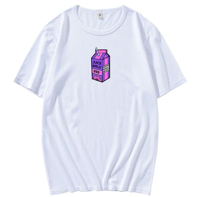 JUICE Wrld T-shrit Juice Wrld Pattern Print Tshirt Trap Rap Rainbow Fault Juice World T Shirt Men Women Hip Hop Short Sleeve freeshipping - Foreverking