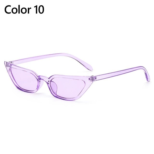 1PC Unisex Vintage Cat Eye Sunglasses Fashion Small Frame UV400 Shades Sun Glasses Party Travel Streetwear Eyewear Great Gift freeshipping - Foreverking