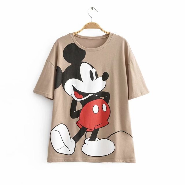 Disney Fashion T-Shirt The Lion King Print Mickey Mouse Tshirt Women Vintage Korea Female Cotton Tee Tops SIMBA Dumbo Tops freeshipping - Foreverking
