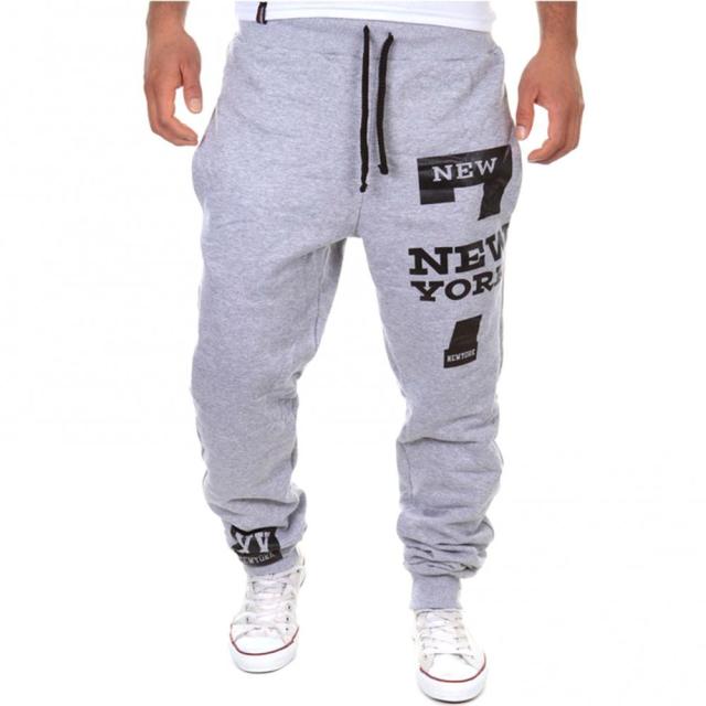 Men Casual Jogger Number 7 Printed Letter Drawstring Sweatpants Trousers Pants Men  Trousers Pants freeshipping - Foreverking