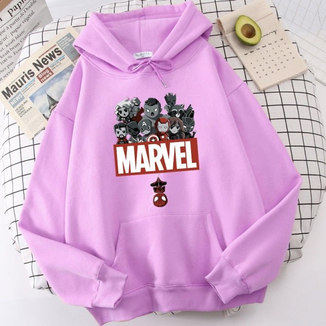 Marvel The Avengers   women hoodie cute cartoon print sweatshirt  ladies long sleeve hoodies sudaderas Man freeshipping - Foreverking