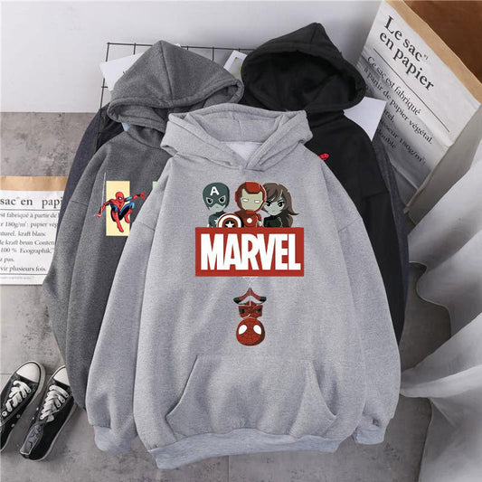 Disney Marvel Womens Sweatshirt Anime cartoon Spiderman Print Hoodie Loose Sweatshirt Winter Harajuku Long Sleeve Hoodie Tops freeshipping - Foreverking