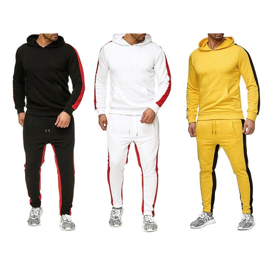 Tracksuit Hoodies Set Hoodie+Pants 2 Pieces Suit Men Sportswear Running Jogging Fitness Clothes Sweat Suits freeshipping - Foreverking