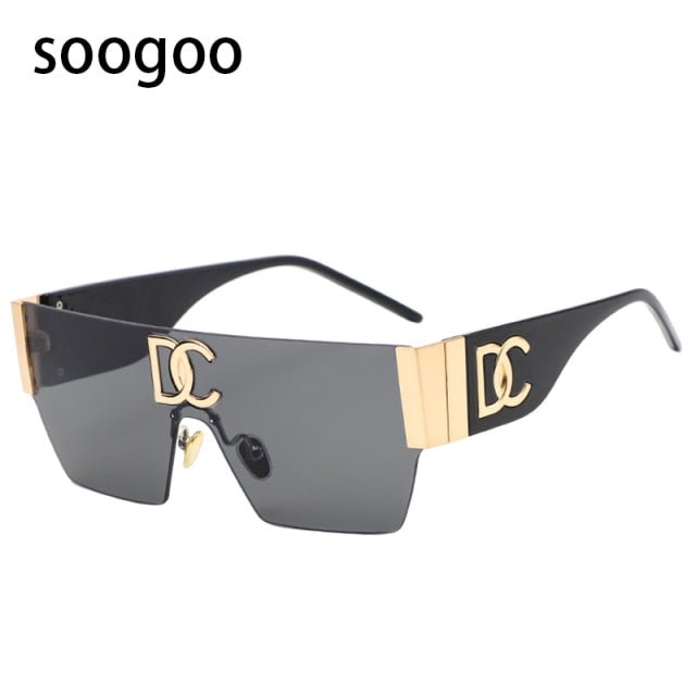 Vintage Square Rimless Sunglasses Women 2022 Fashion Luxury Brand Frameless Sun Glasses For Men OnePiece Eyeglasses Shades UV400 freeshipping - Foreverking