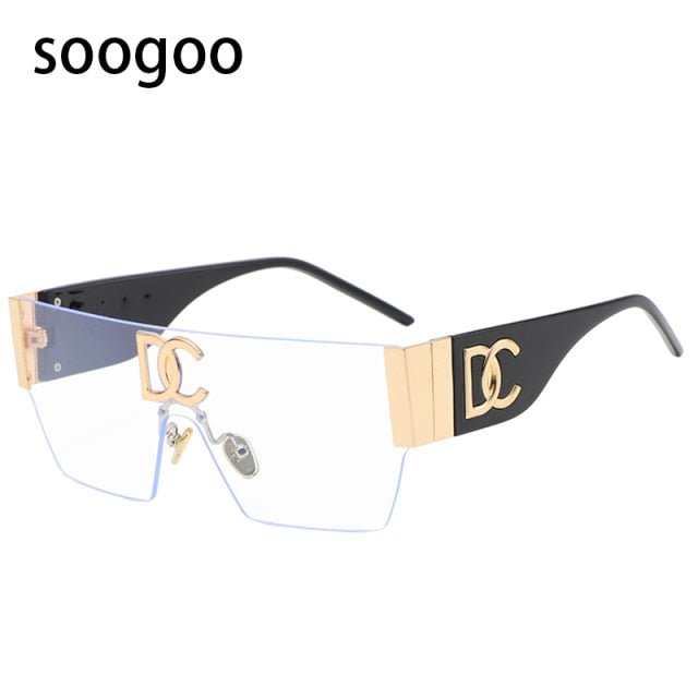 Vintage Square Rimless Sunglasses Women 2022 Fashion Luxury Brand Frameless Sun Glasses For Men OnePiece Eyeglasses Shades UV400 freeshipping - Foreverking