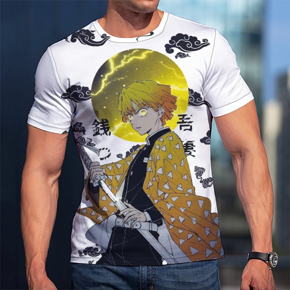 Demon slayer Anime clothes Manga Studio ghibli Japanese streetwear Looney tunes Plus size tops T-shirts Men Oversized Ropa hombr freeshipping - Foreverking