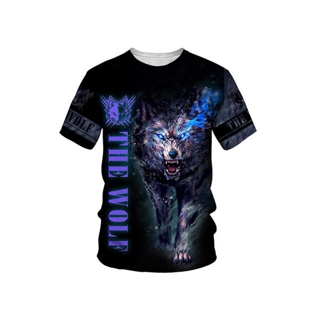 2021 Summer King Of The Forest Lion Graphic t shirts New 3D Animal Print Men&#39;s T-shirt Casual hip hop Fashion streetwear Tops freeshipping - Foreverking