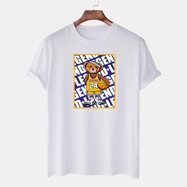 Men Basketball 24 Lakers Print Oversize Casual Sport High Quanlity Cotton Unisex Clothing New Fashion T-shirt Men Basketball 24 Lakers Print Oversize Casual Sport High Quanlity Cotton Unisex Clothing New Fashion T-shirt Foreverking