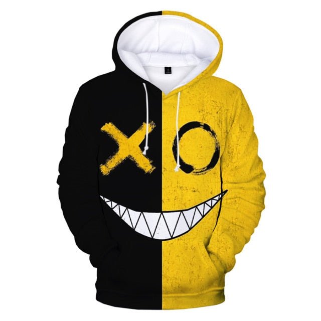 XOXO Pattern Trendy Devil Smiling Face 3D Printed Hoodie Sweatshirts Men Women Fashion Casual Funny Pullovers Hip Hop Hoodies freeshipping - Foreverking