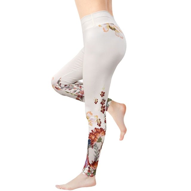2022 New Fashion Fitness High Elastic Sweat Absorption Digital Printing Butterfly Tights High Waist Slim Yoga Pants freeshipping - Foreverking