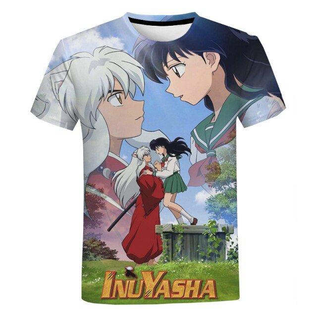 Inuyasha Anime clothes Studio ghibli Japanese streetwear  t shirt freeshipping - Foreverking