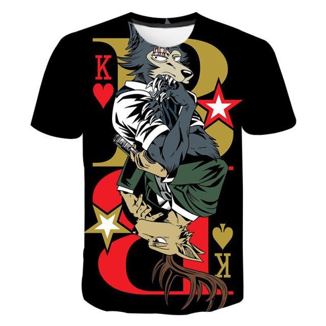 Beastars  Looney tunes  Anime clothes Studio ghibli Cute Boy Oversized t shirt Plus size tops  Poleras de hombre Mens clothes freeshipping - Foreverking