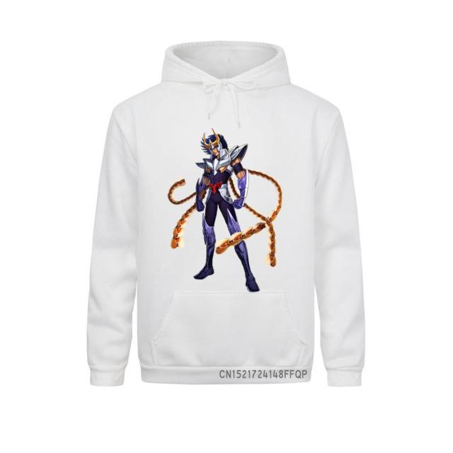 Pullovers Knights Of The Zodiac Saint Seiya 90s Anime Pocket Hipster Hoodies Male Coats Printed Sweatshirts freeshipping - Foreverking