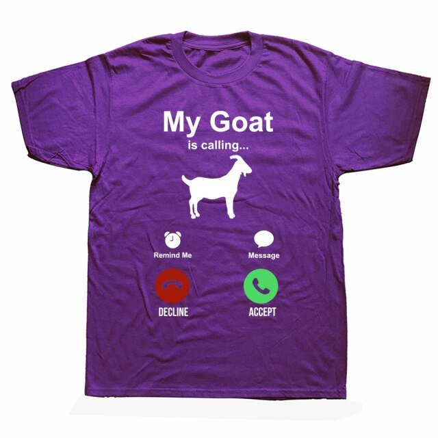 The Goatfather Birthday Funny Unisex Graphic Fashion New Cotton Short Sleeve Goat Lover Farm T Shirts O-Neck Harajuku T-shirt freeshipping - Foreverking