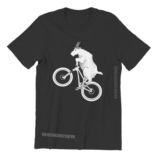 Goat Unique Tshirts Mountain Bike MTB Cycling Comfortable New Design Graphic Men T Shirts Tshirt Clothing Hot Sale freeshipping - Foreverking