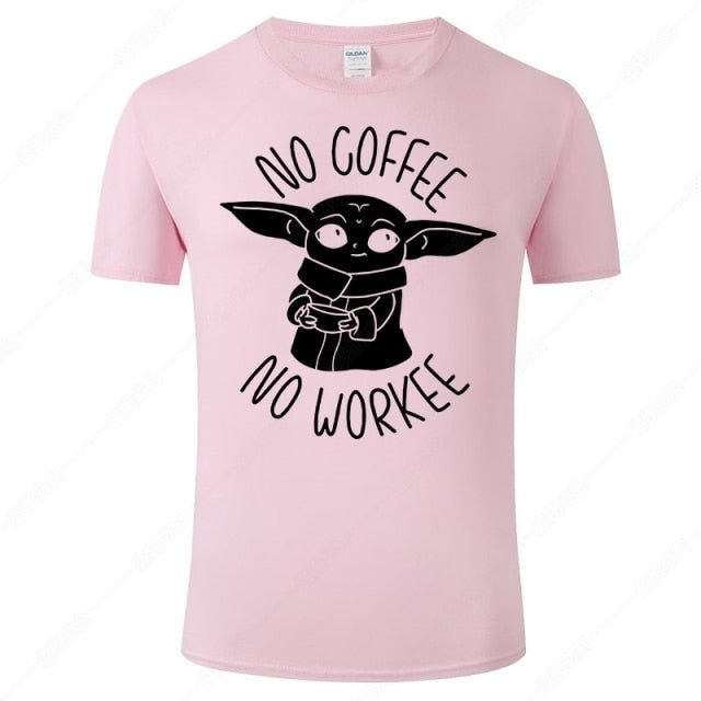 Baby Yoda Printed T Shirt Men Women Summer Style Tops Cotton Short Sleeve Tee Star Wars Brand T-shirt Clothing J09 freeshipping - Foreverking