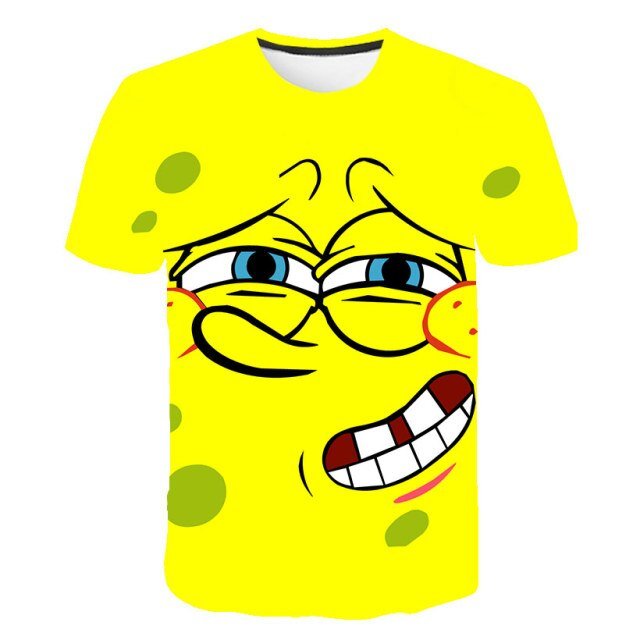SpongeBobs 3D T Shirt Boy/Girls Tshirt Casual Men/women Top Kawaii Patrick Star Kids Clothes TOPS freeshipping - Foreverking