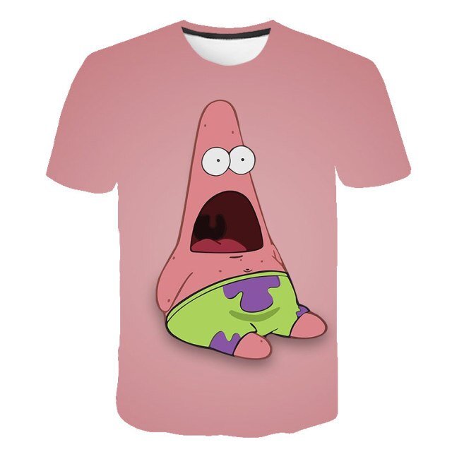 2022 Piestars And SpongeBobs 3D T Shirt Boy/Girls Tshirt Casual Men/women  Patrick Star Kids Clothes TOPS freeshipping - Foreverking