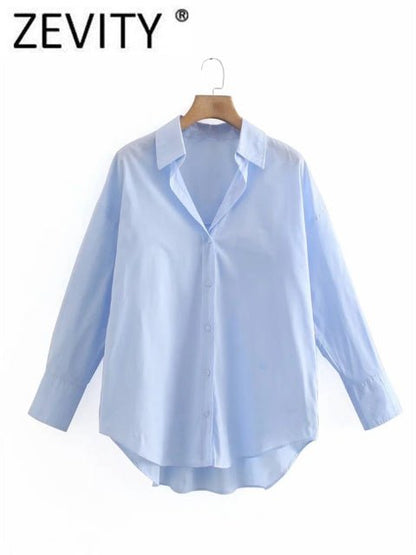 Zevity New Women Simply Candy COlor Single Breasted Poplin Shirts Office Lady Long Sleeve Blouse Roupas Chic Chemise Tops LS9114 Zevity New Women Simply Candy COlor Single Breasted Poplin Shirts Office Lady Long Sleeve Blouse Roupas Chic Chemise Tops LS9114 Foreverking