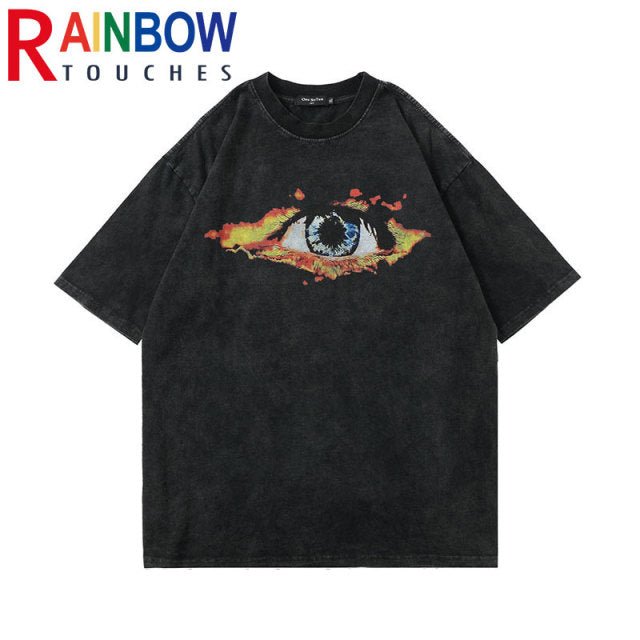 Rainbowtouches 2022 Half-Sleeve T-Shirt Unisex High Street Vintage Graphic T Shirts Loose Casual Street Fashion Hip Hop Anime Rainbowtouches 2022 Half-Sleeve T-Shirt Unisex High Street Vintage Graphic T Shirts Loose Casual Street Fashion Hip Hop Anime Foreverking